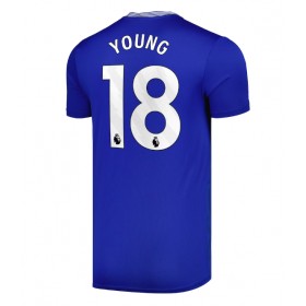 Pánské fotbalový oblečení Everton Ashley Young #18 Domácí košile 2024-25 Krátkým Rukávem